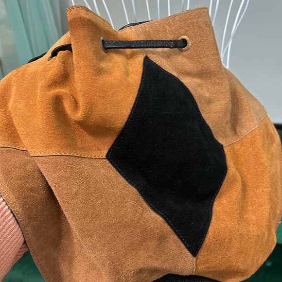 Free People Tovey Brown Suede Bucket Bag - Picture 4 of 4